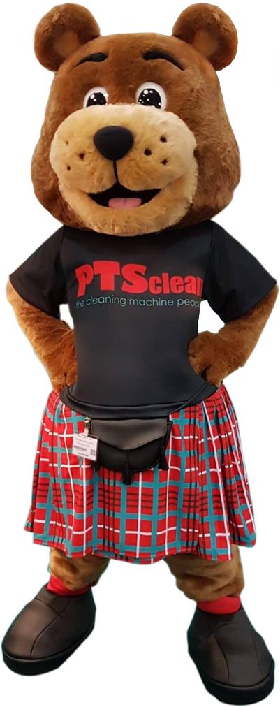 PTS Clean Company Mascot Ruggy Bear