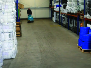 Kobra Glasgow factory warehouse floor sweeper