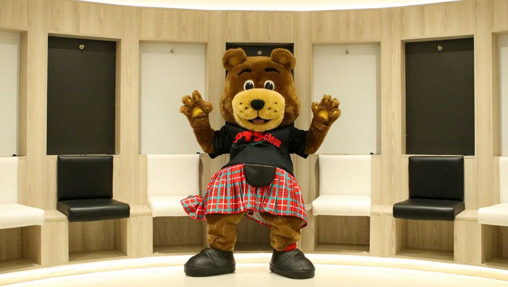 Ruggy Bear Queens Park FC Dressing Room