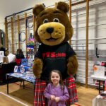 Ruggy Bear at Bankhead Primary Christmas Fair 2023