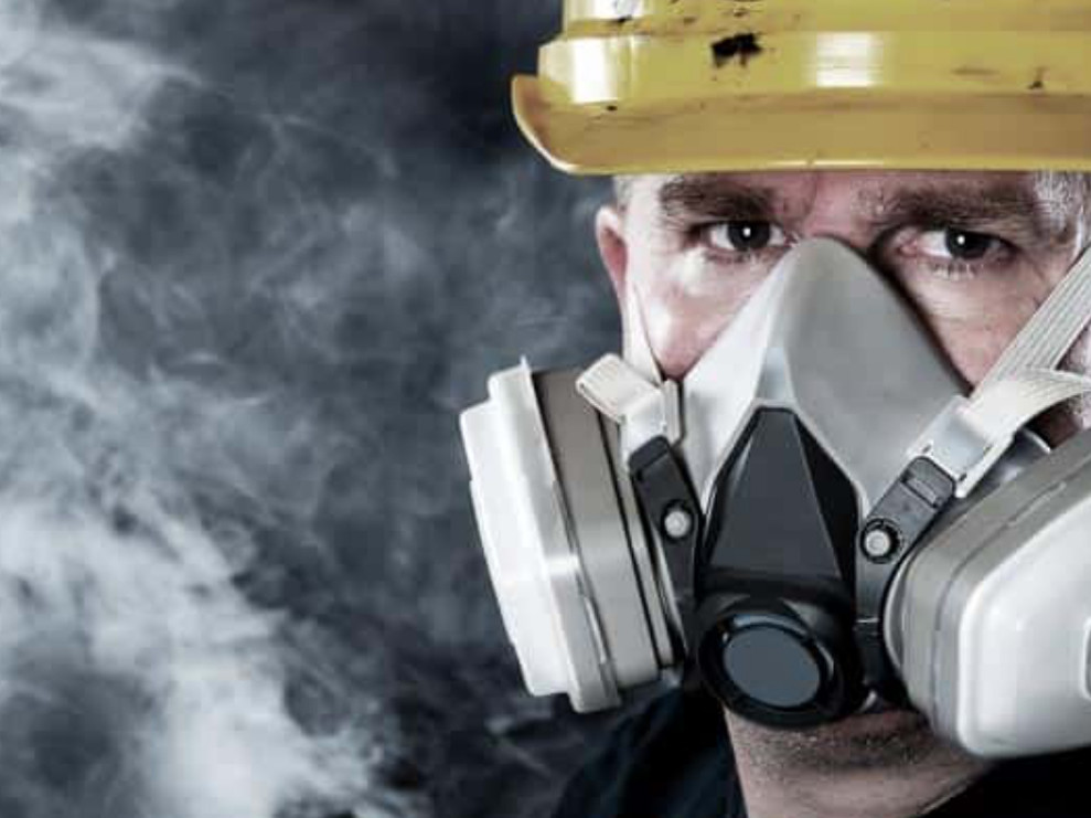 Use of PPE to remove hazardous dust safely