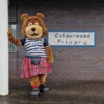 Ruggy Bear at Calderwood Primary School